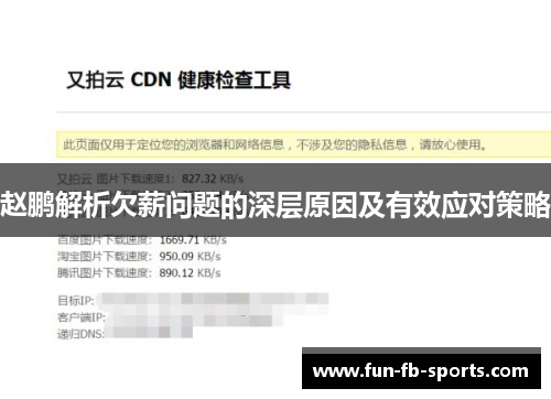 赵鹏解析欠薪问题的深层原因及有效应对策略